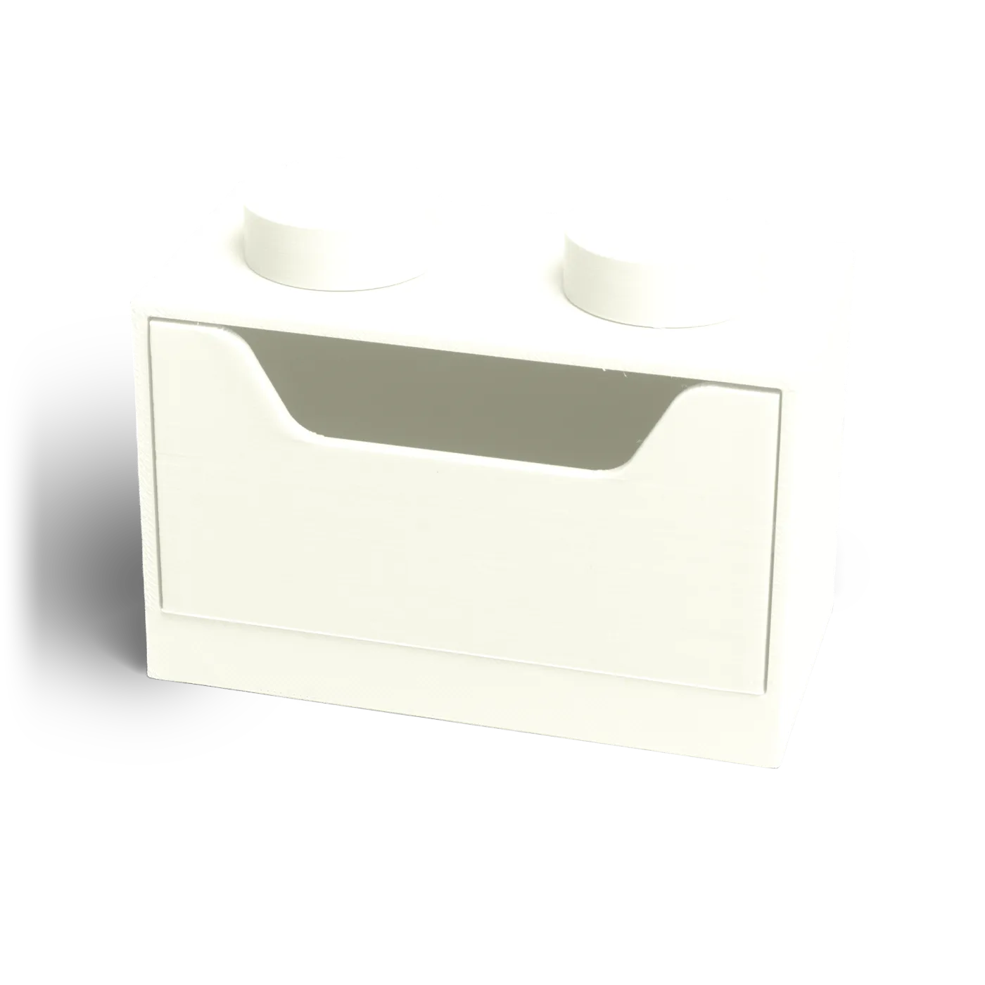 Cubo 2×1 em algodão, vista de três quartos.