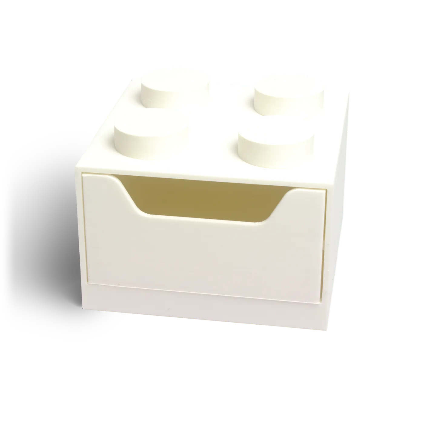 Cubo 2×2 em algodão, vista de três quartos.